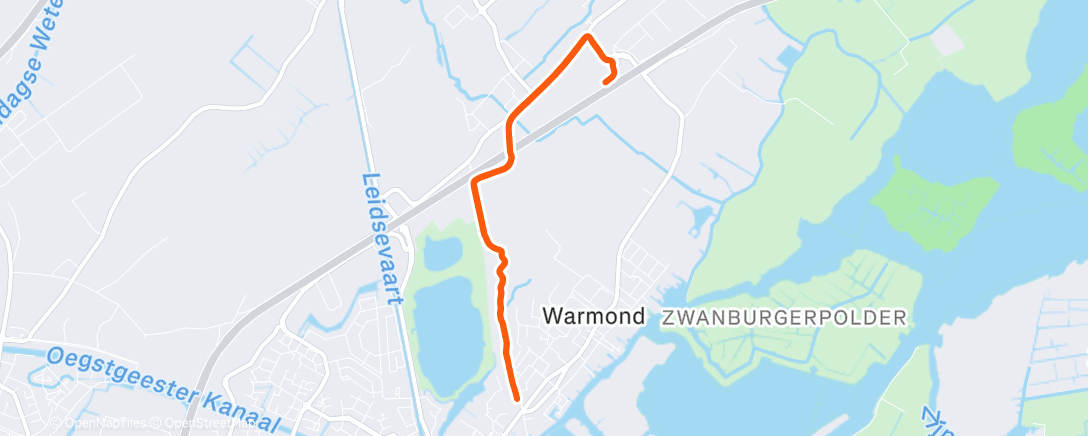 Map of the activity, Sessione di trail running mattutina