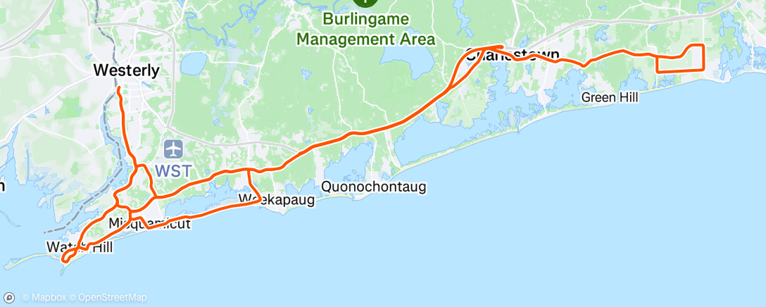 Map of the activity, Afternoon Ride