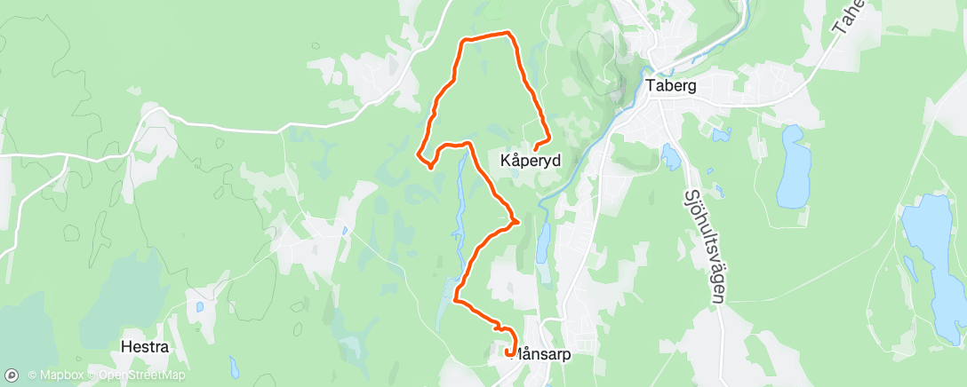 Map of the activity, Morning Run