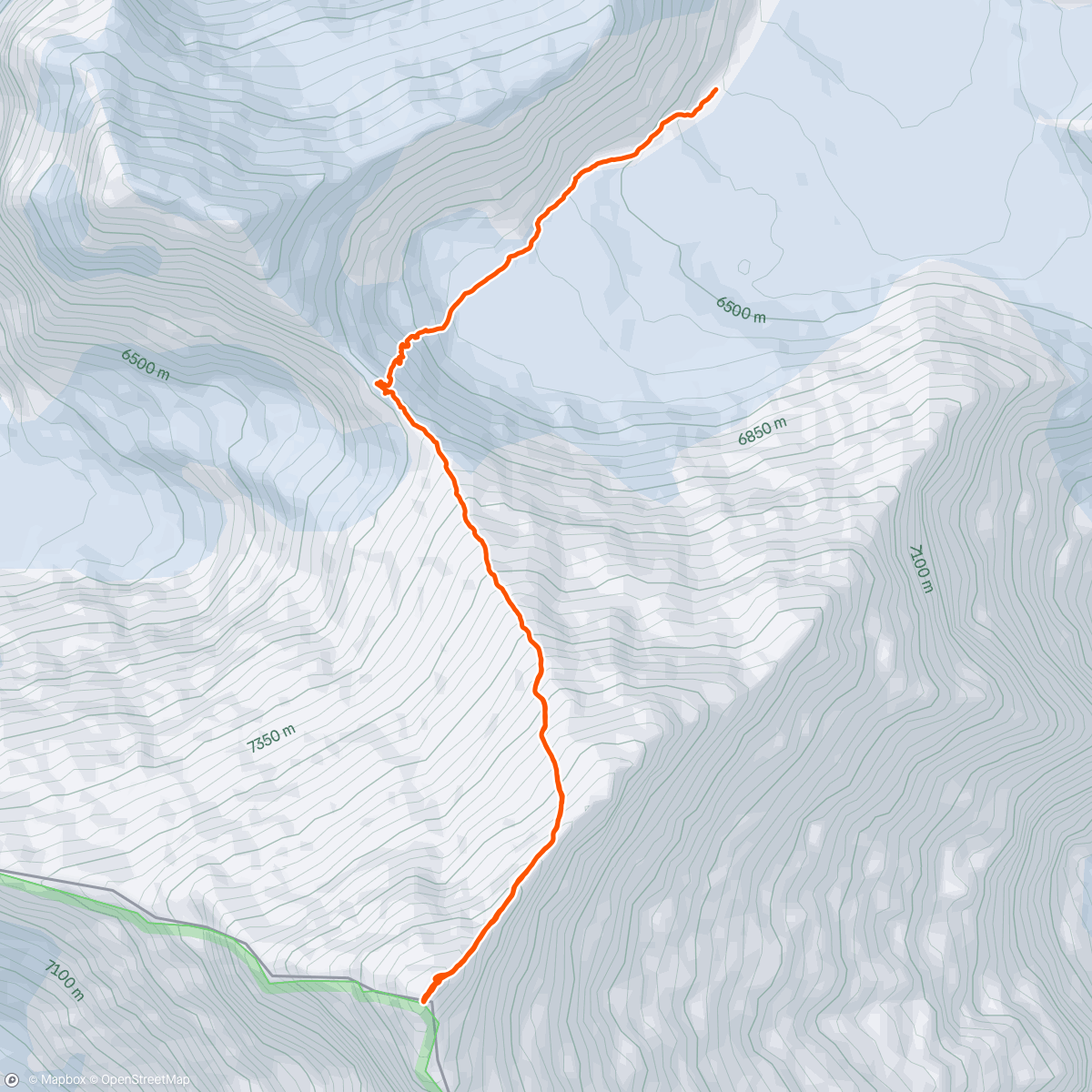 Map of the activity, Everest Summit on a perfect day (C2-Summit-ABC). I like skipping camps