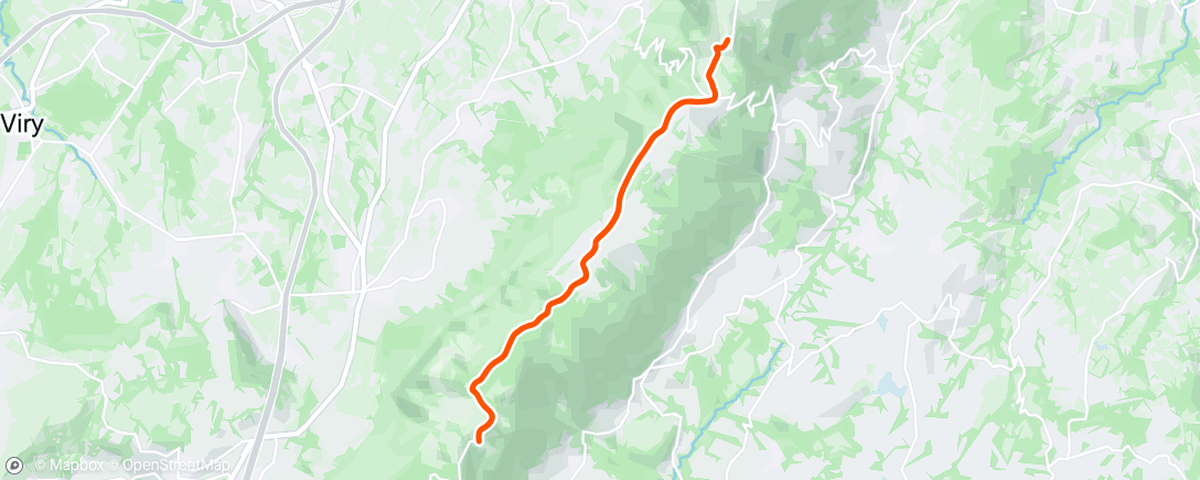 Map of the activity, Afternoon Ride