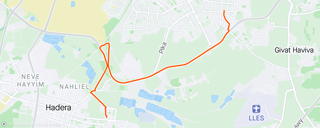 Map of the activity, Горный велозаезд (день)