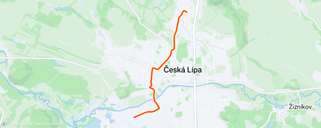 Map of the activity, Morning Ride
