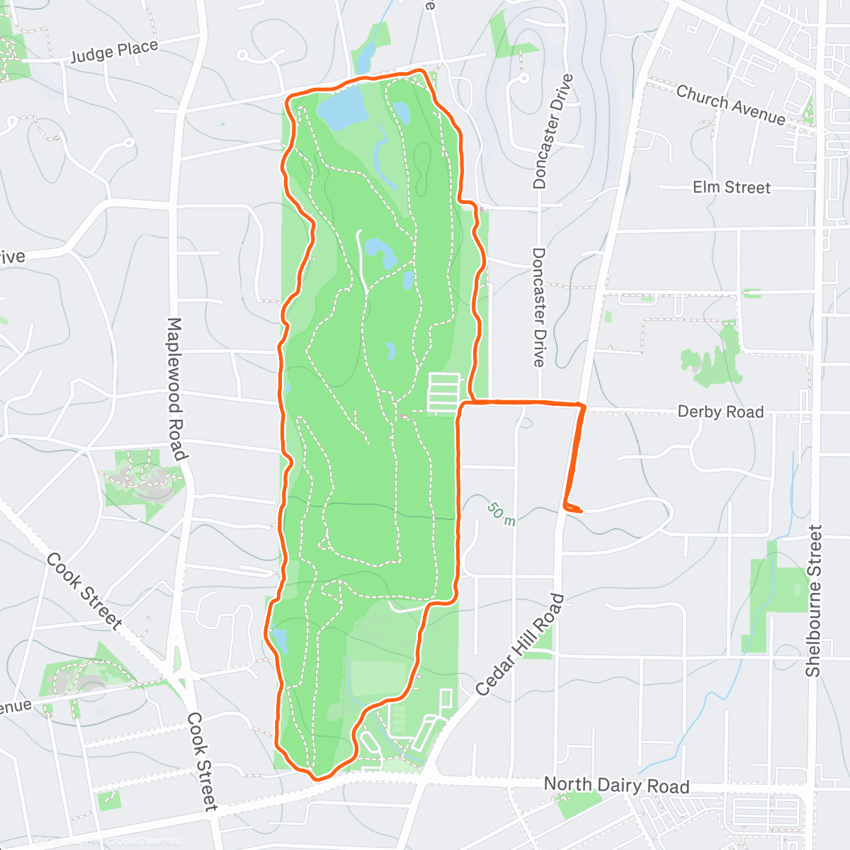 Map of the activity, Murray Hollydads