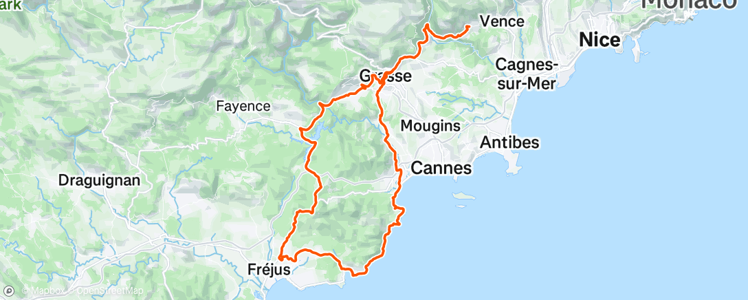 Mappa dell'attività Sortie vélo le matin