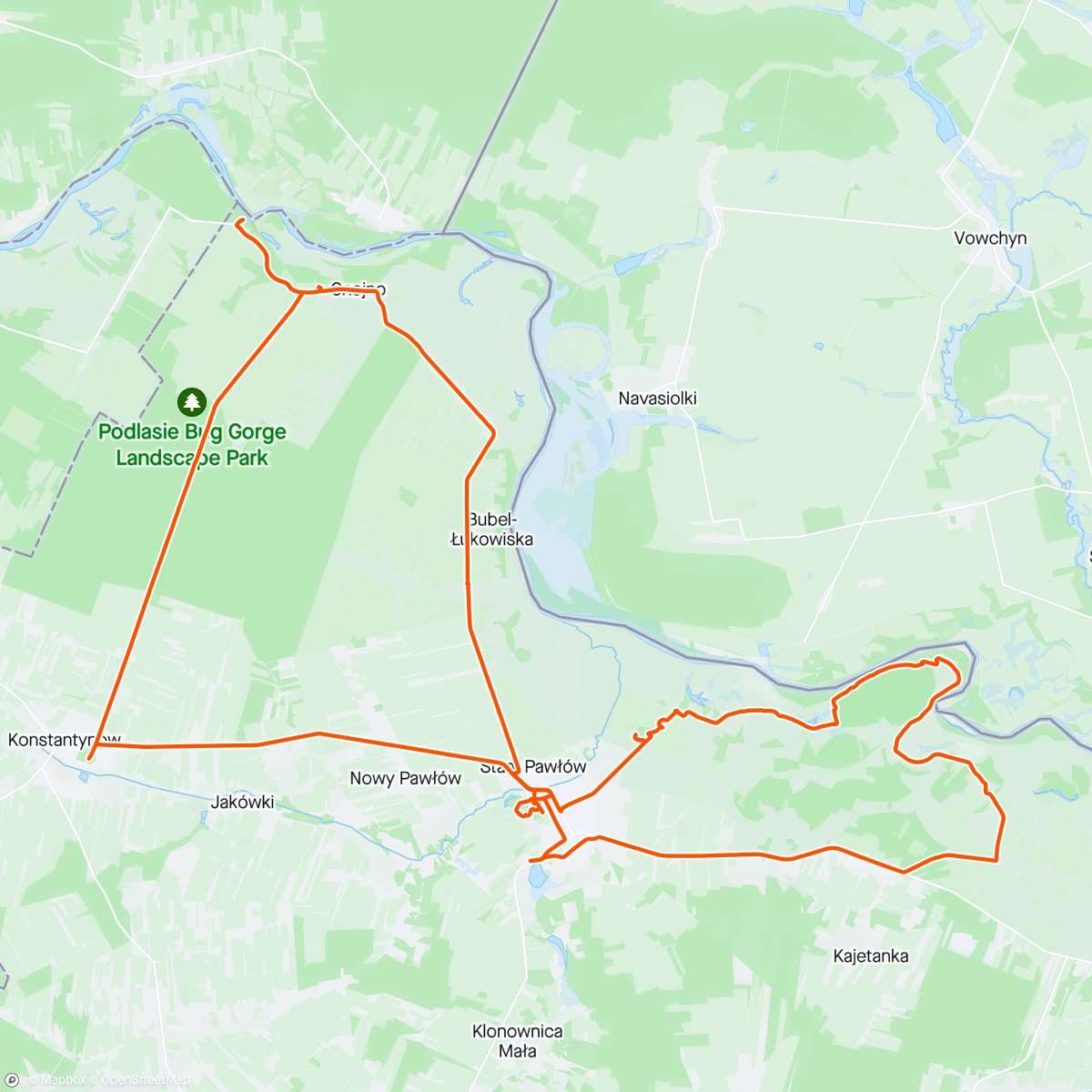 Map of the activity, Janów Podlaski B4Work