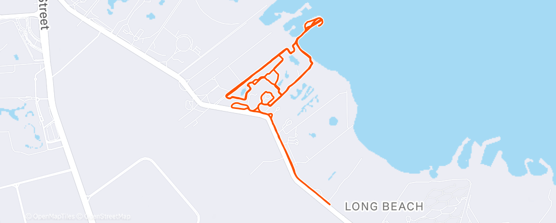 Map of the activity, Afternoon Trail Run