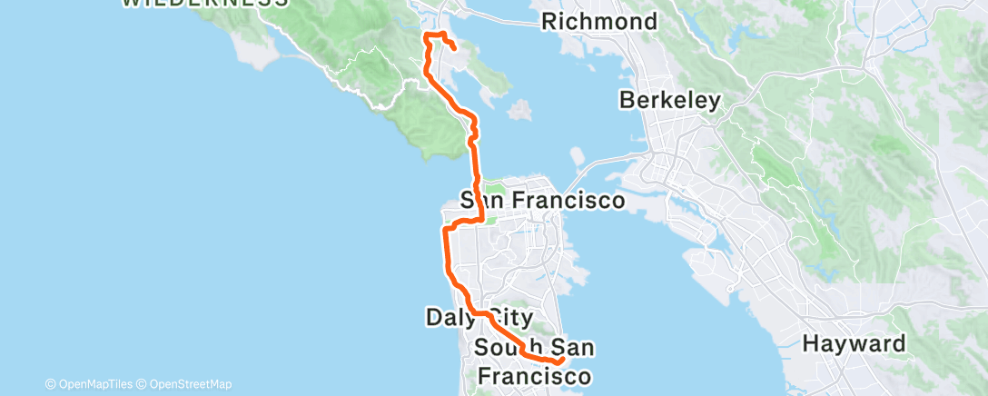 Map of the activity, Morning Ride
