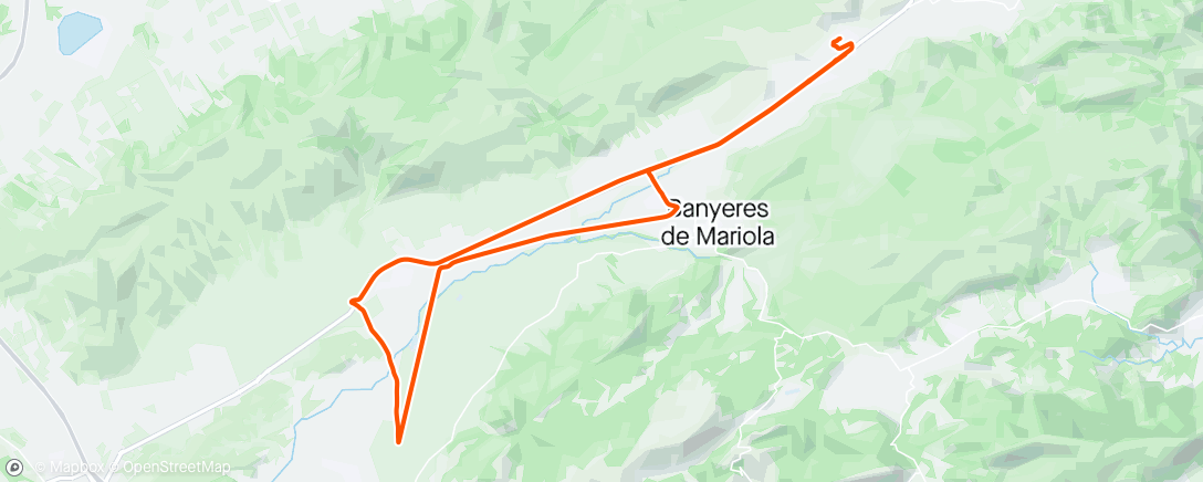 Karte der Aktivität „Bicicleta al anochecer”
