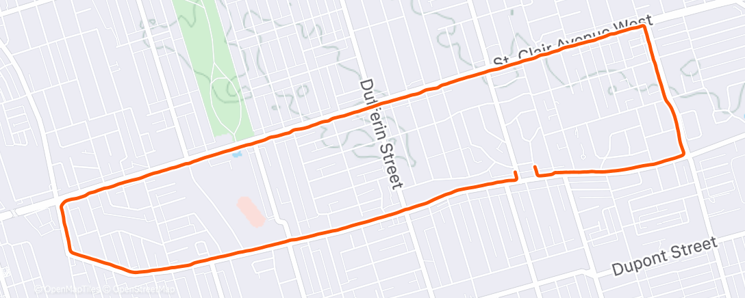 Карта физической активности (Afternoon Run)