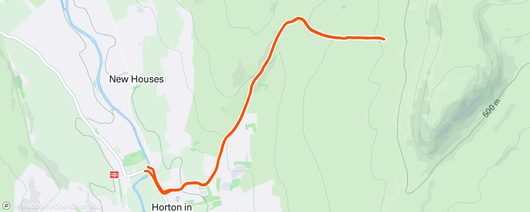 Map of the activity, Morning Hike