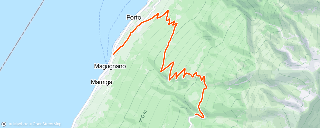 Map of the activity, Tacx Virtual Ride - Punta Veleno - Lago di Garda.