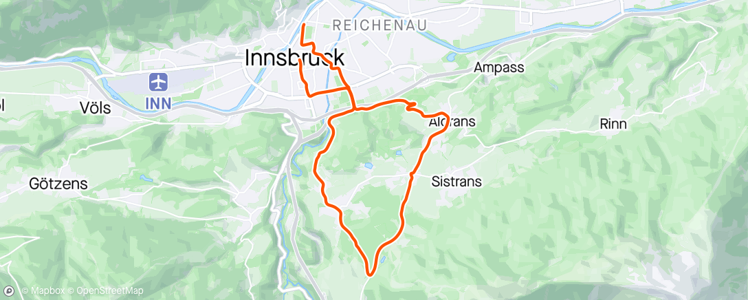 Map of the activity, Zwift - Garmin UNBOUND Gravel Training Plan | Chase the Chaise in Innsbruck
