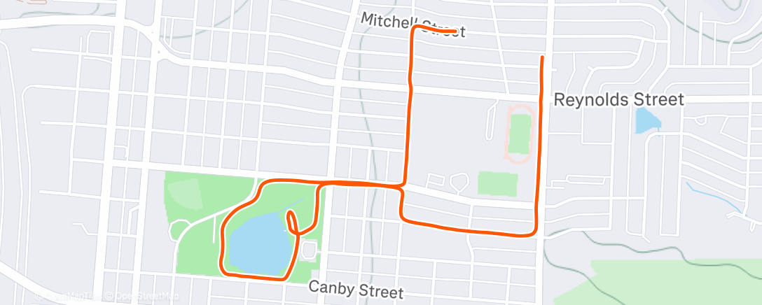 Map of the activity, Afternoon Walk