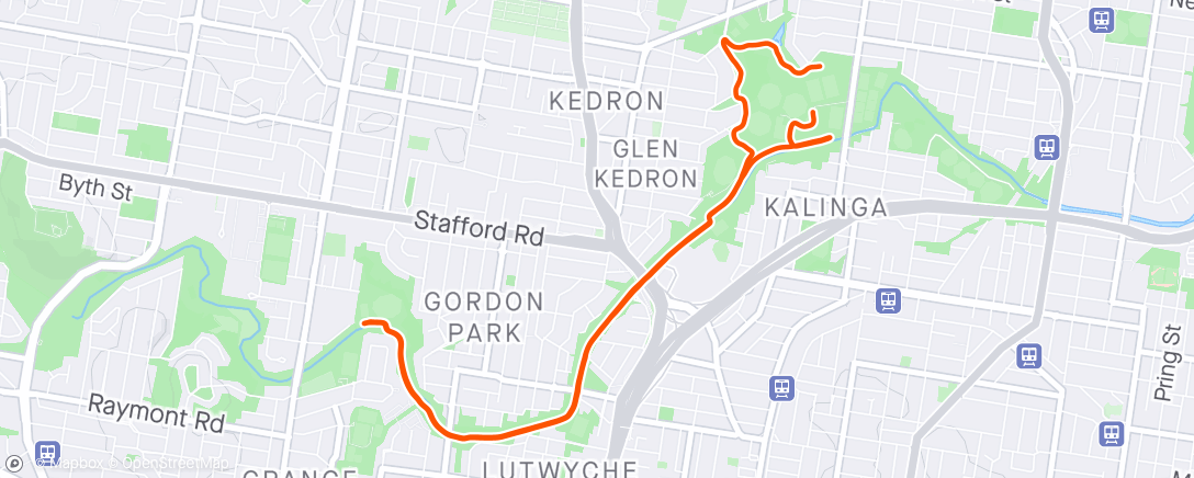 Map of the activity, Rtn intervals
