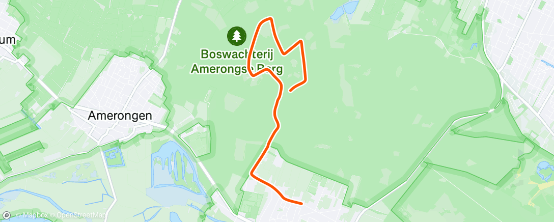 Map of the activity, Morning Ride