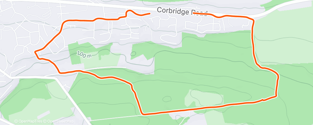 Map of the activity, Afternoon Walk