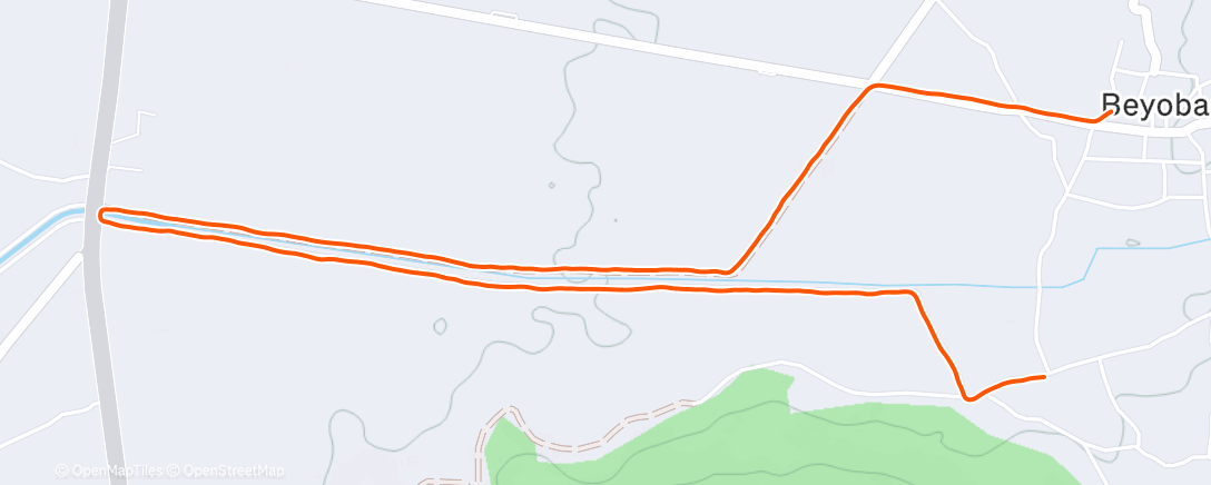 Карта физической активности (Afternoon Trail Run)