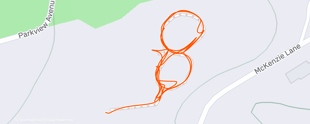 Map of the activity, Afternoon Walk