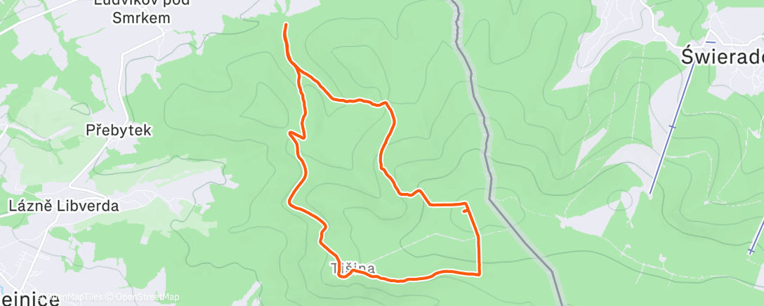 Map of the activity, Zkontrolovat Jizerky a sluníčko ❄️