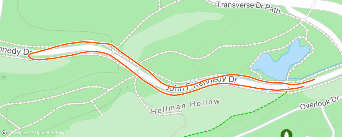 Map of the activity, Morning Run