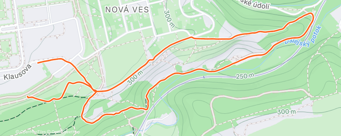 Map of the activity, Morning Trail Run