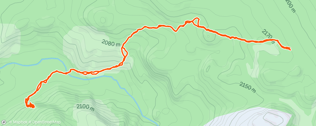 Map of the activity, Lunch Rock Climb