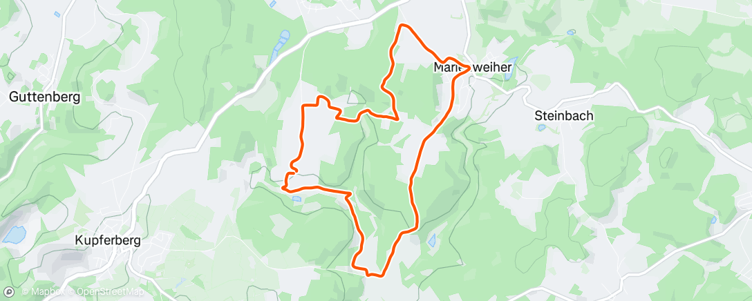 Map of the activity, Lauf am Nachmittag