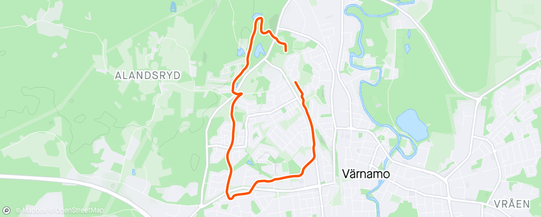 Map of the activity, Morning Walk