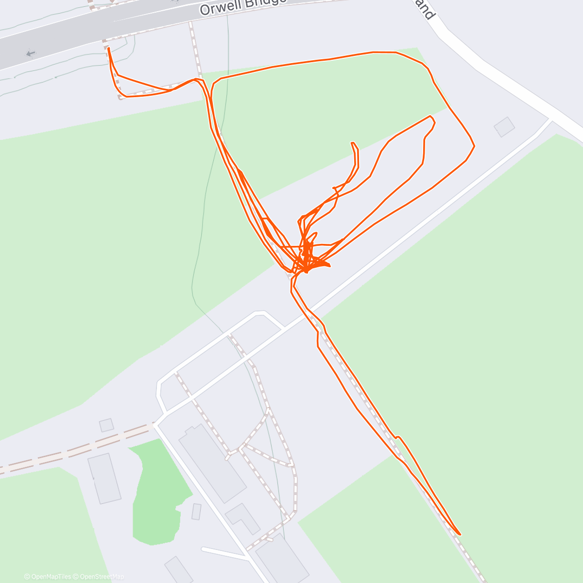 Map of the activity, Morning Roots boot camp