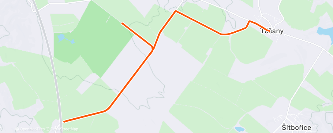 Map of the activity, Morning Run