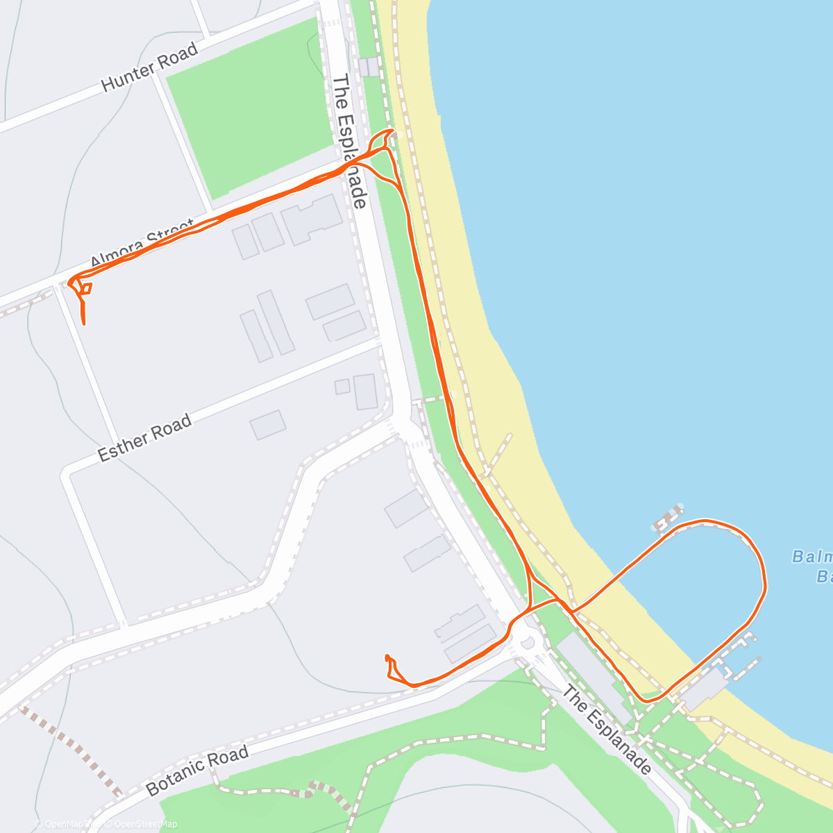 Map of the activity, Christmas stroll