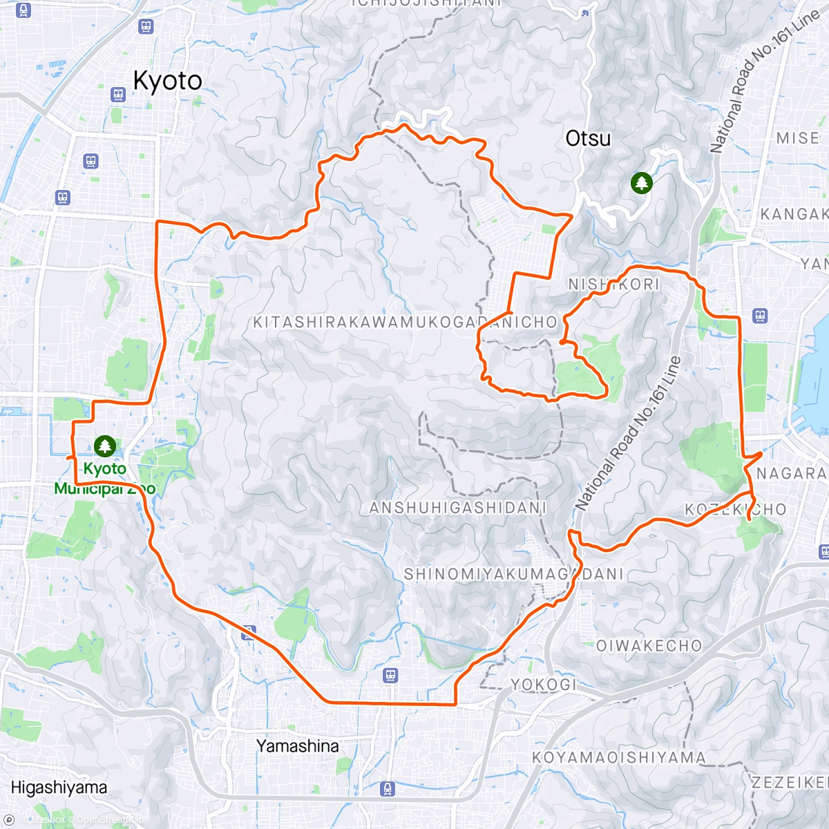Map of the activity, First Ride in Three Months