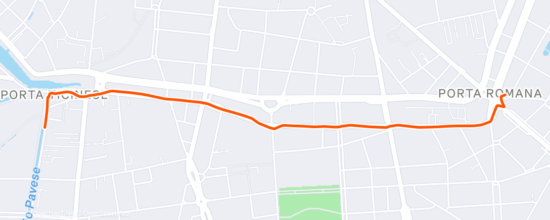 Map of the activity, Marche le matin