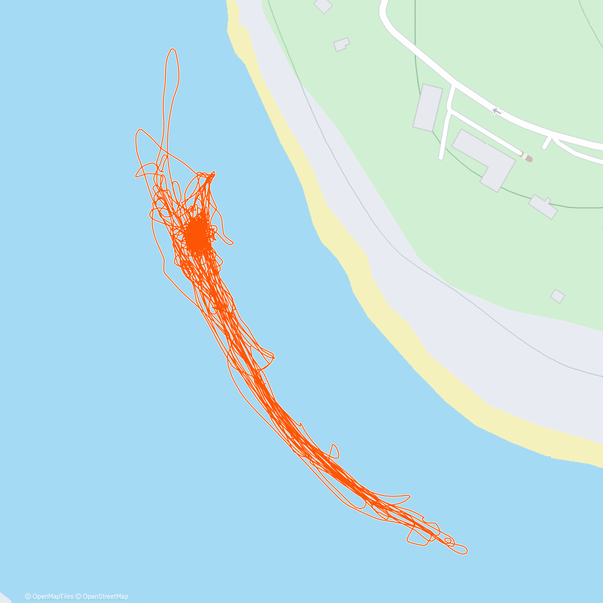 Map of the activity, ⛸️ po přehradě👌🩵