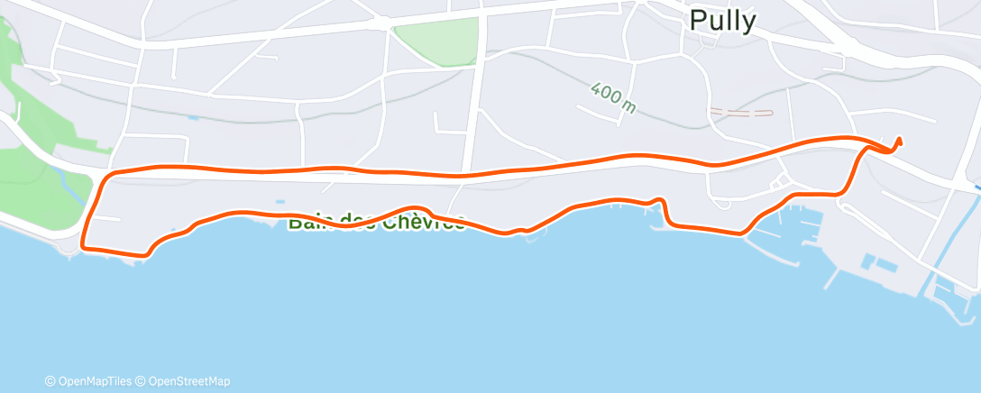 Map of the activity, Tour Haldimand