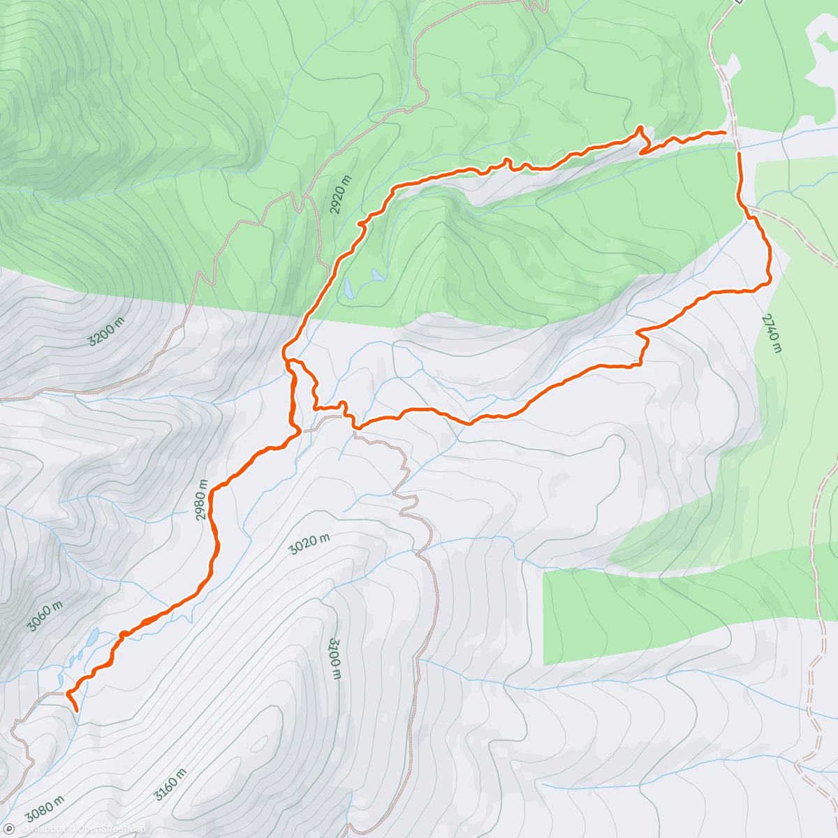Map of the activity, Morning Trail Run