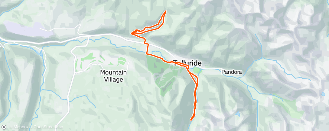 Map of the activity, Lunch Mountain Bike Ride