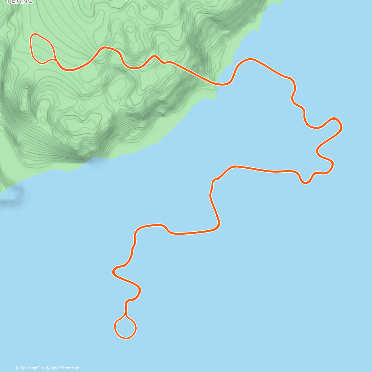Карта физической активности (Zwift - Tempus Fugit in Watopia)