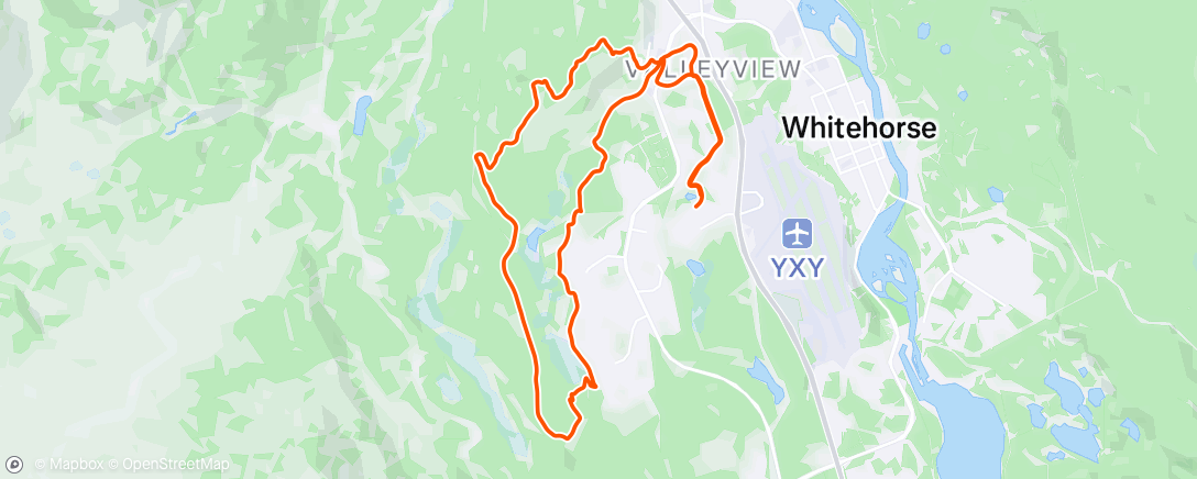 Map of the activity, cani-X with G