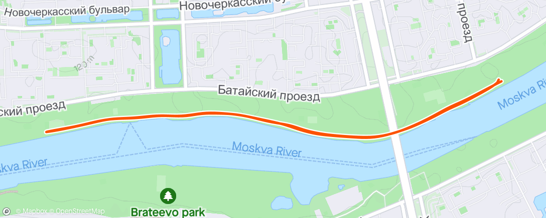 Map of the activity, parkrun (5verst) Парк 850-летия Москвы