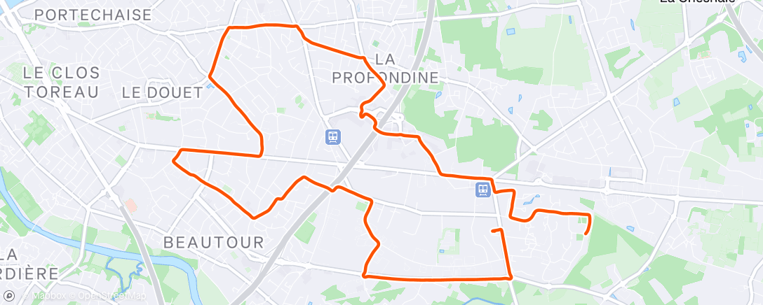 Map of the activity, Premier tour du voisinage