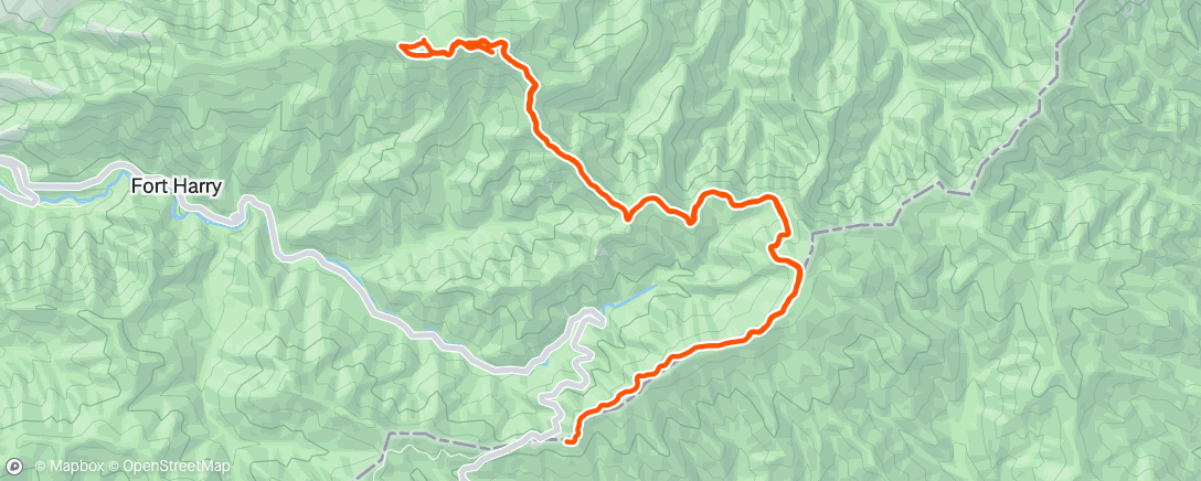 Map of the activity, Morning Hike