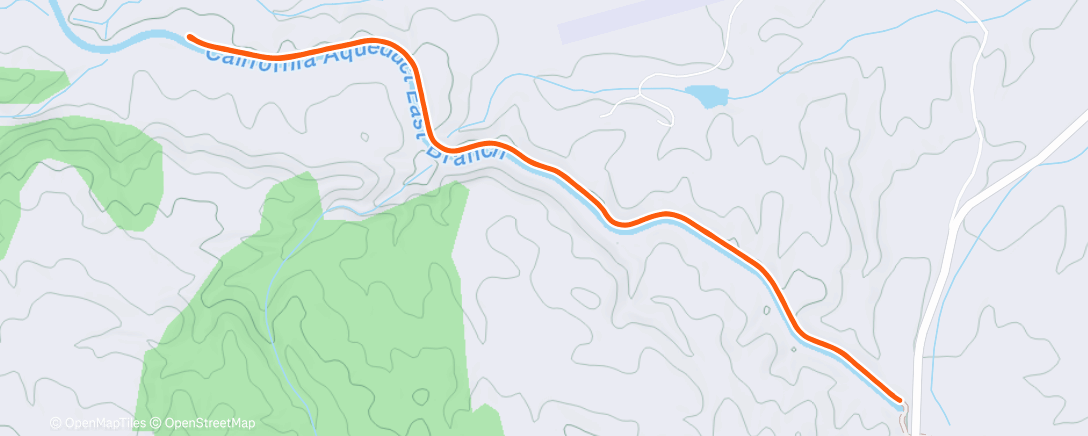 Map of the activity, Morning Run