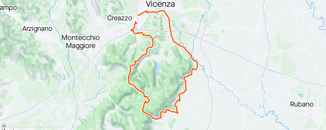 Map of the activity, Giretto del sabato