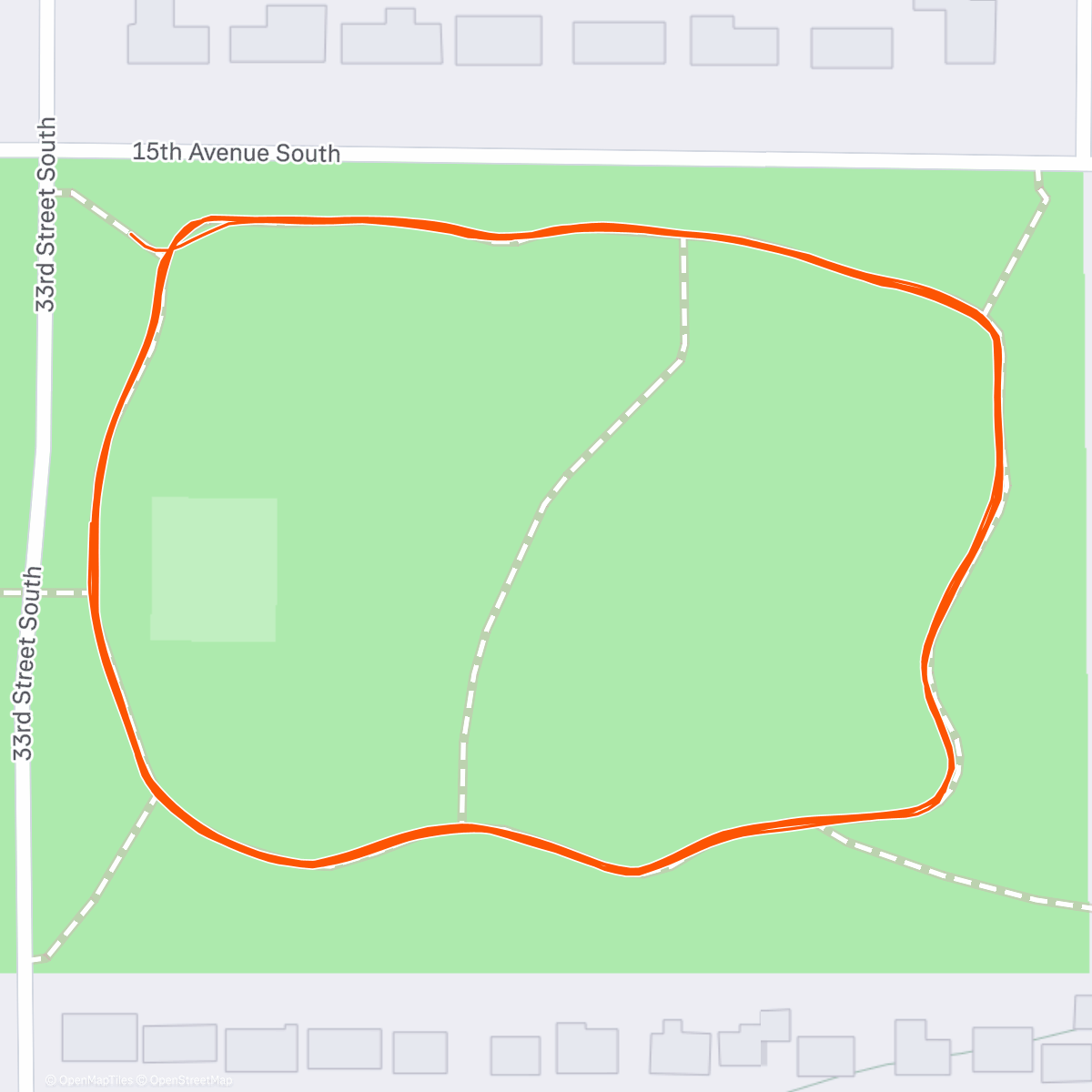 Map of the activity, Lunch Run