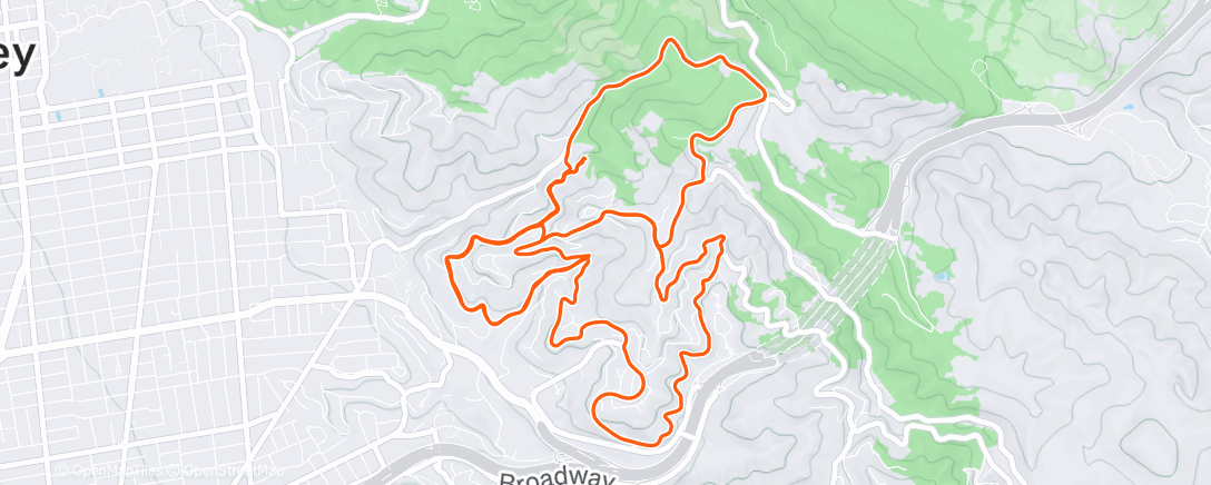 Map of the activity, Ride Local