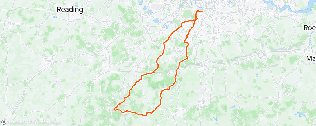 Map of the activity, Haslemere with Oli and Tom