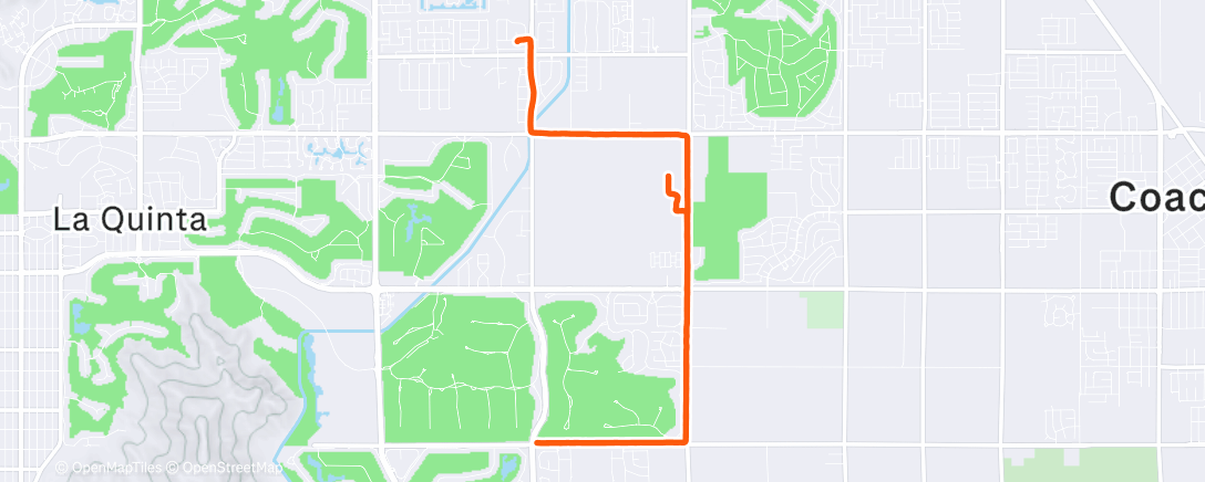 Map of the activity, Morning Run