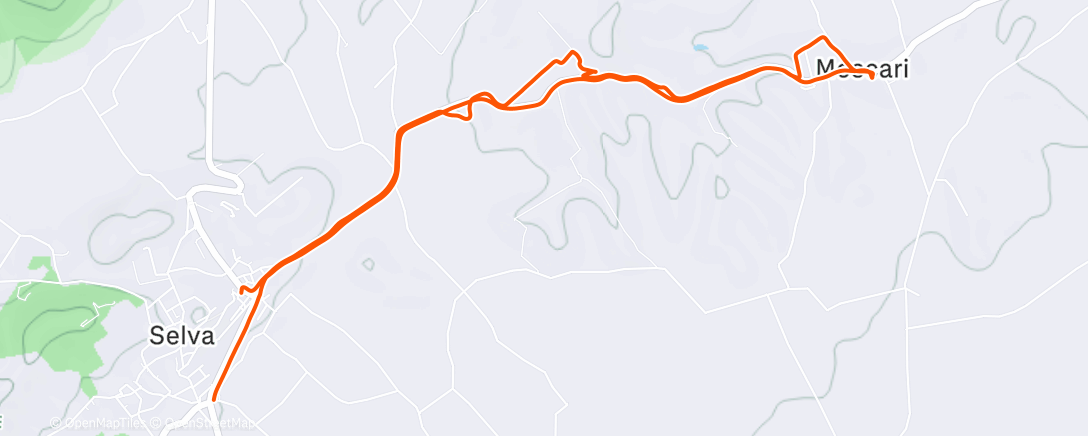 Map of the activity, Caminata a la hora del almuerzo